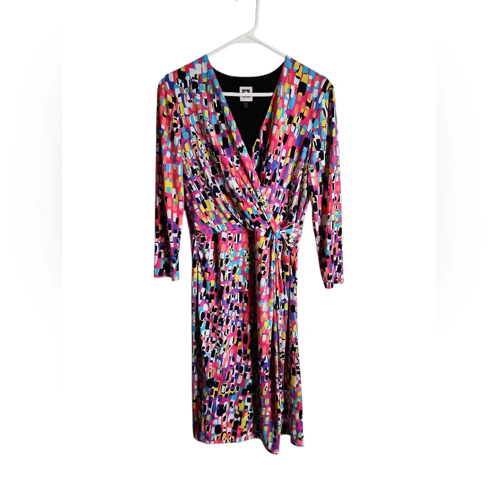 Anne Klein size 10 Multicolor Patterned Dress - Picture 1 of 6